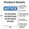 Signmission No Soliciting No Exceptions Do OSHA Notice Sign, Aluminum, 10in W x 14in L, 2PK OS-2PACK-NS-A-1014-V-14826 - alternate 2